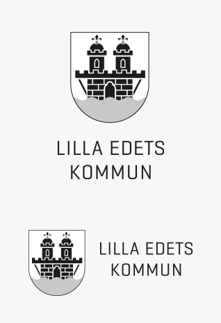 Kommunens logotyp i svartvit